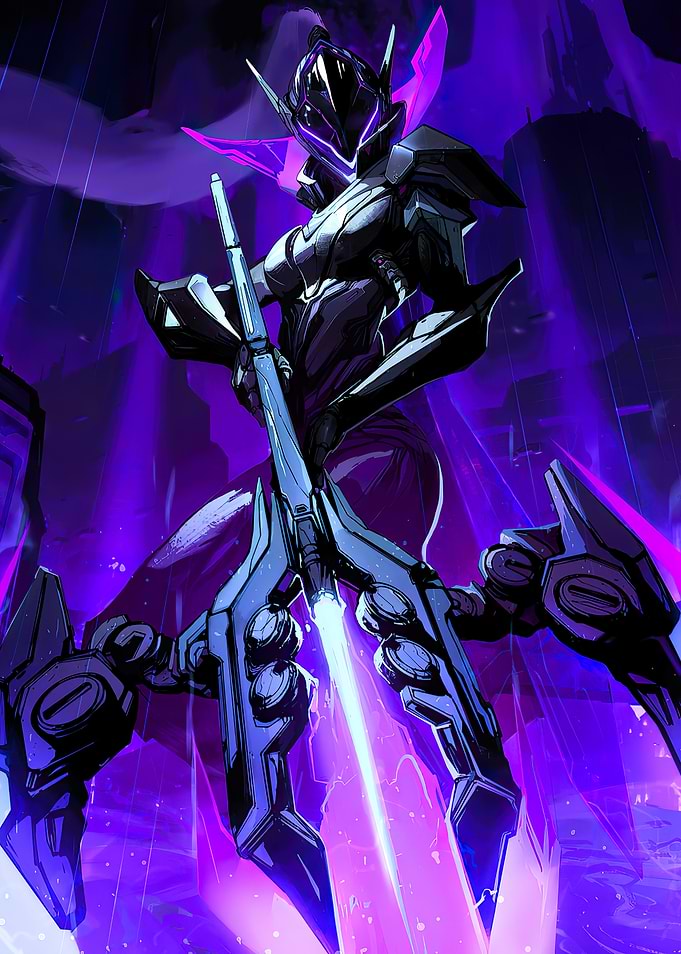 Futuristic Warrior with Energy Weapon