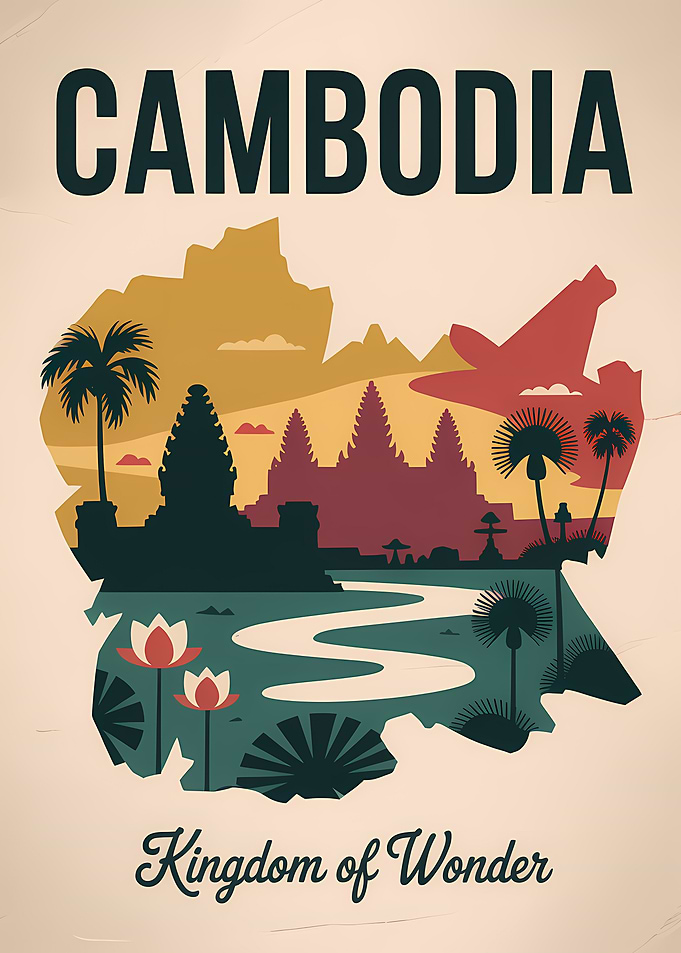 Cambodia: Kingdom of Wonder Travel Poster