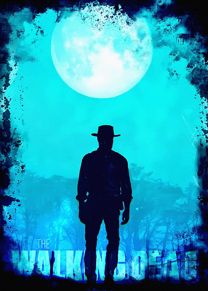 The Walking Dead Silhouette Poster