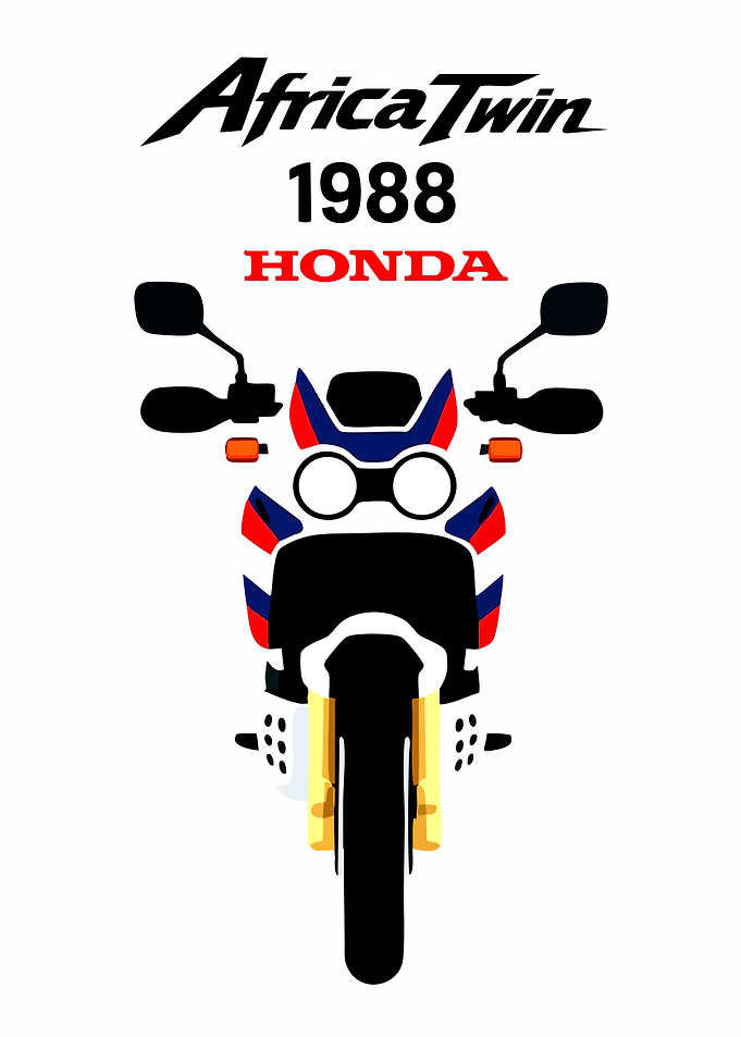 Honda Africa Twin 1988 Illustration