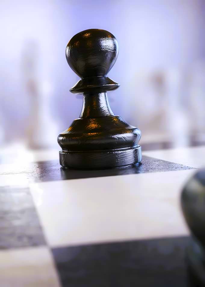 Chess Pawn on Board