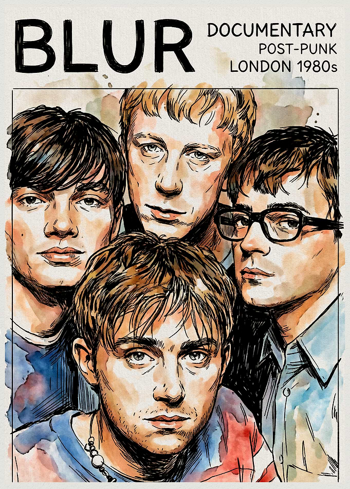 Blur band documentary poster art