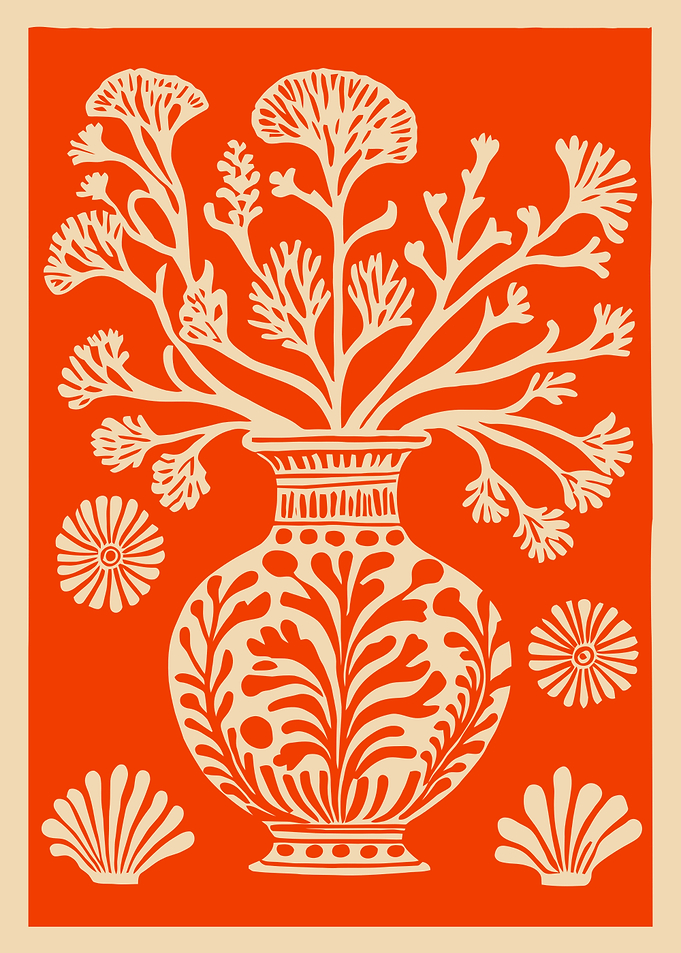 Floral Vase Art Print