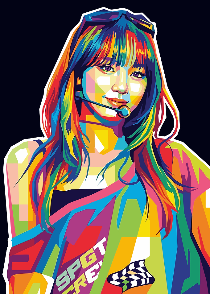 Le Serafim Colorful Portrait of a Woman
