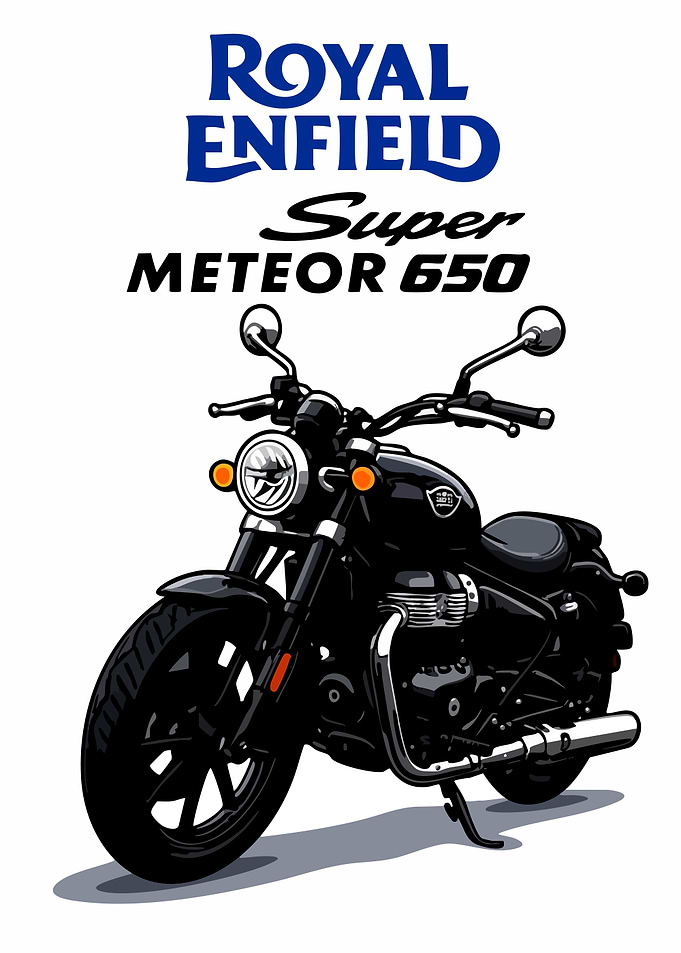 Royal Enfield Super Meteor 650 Illustration