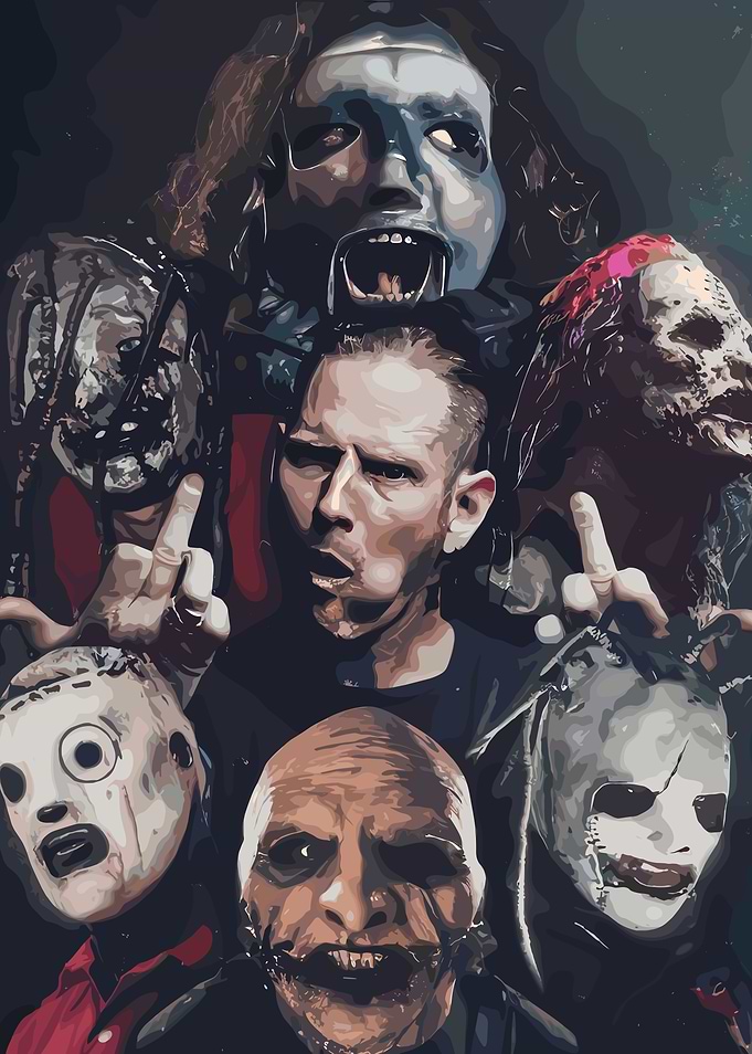 Slipknot Band Members Portrait