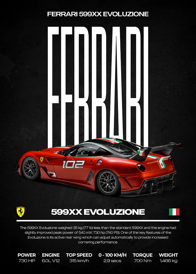 Ferrari 599XX Evoluzione Red Car