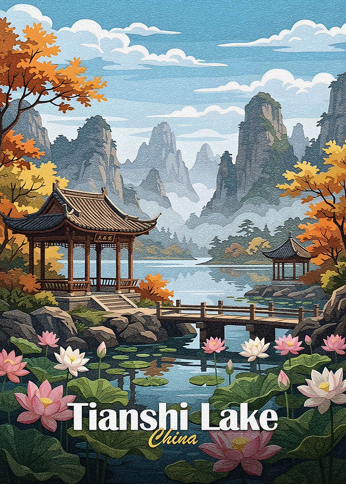 Tianshi Lake China Landscape