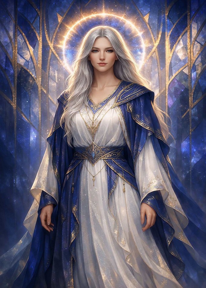 Indigo Seraph of Stillness