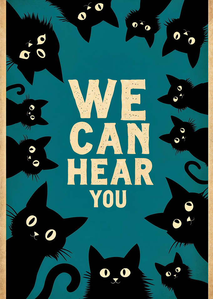 We Can Hear You Cats Poster