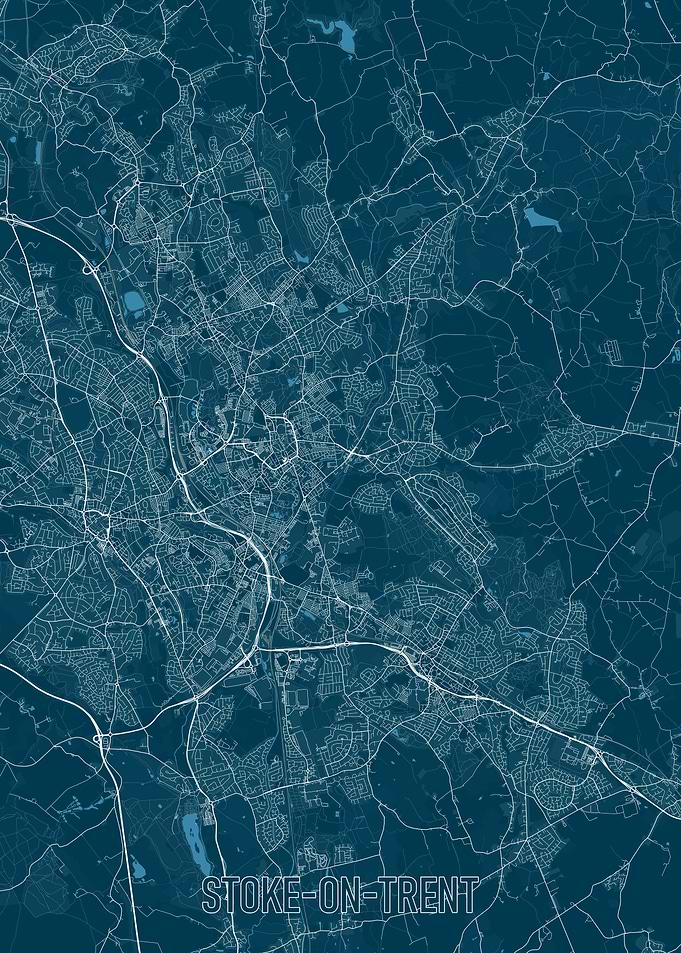 Stoke-on-Trent City Map