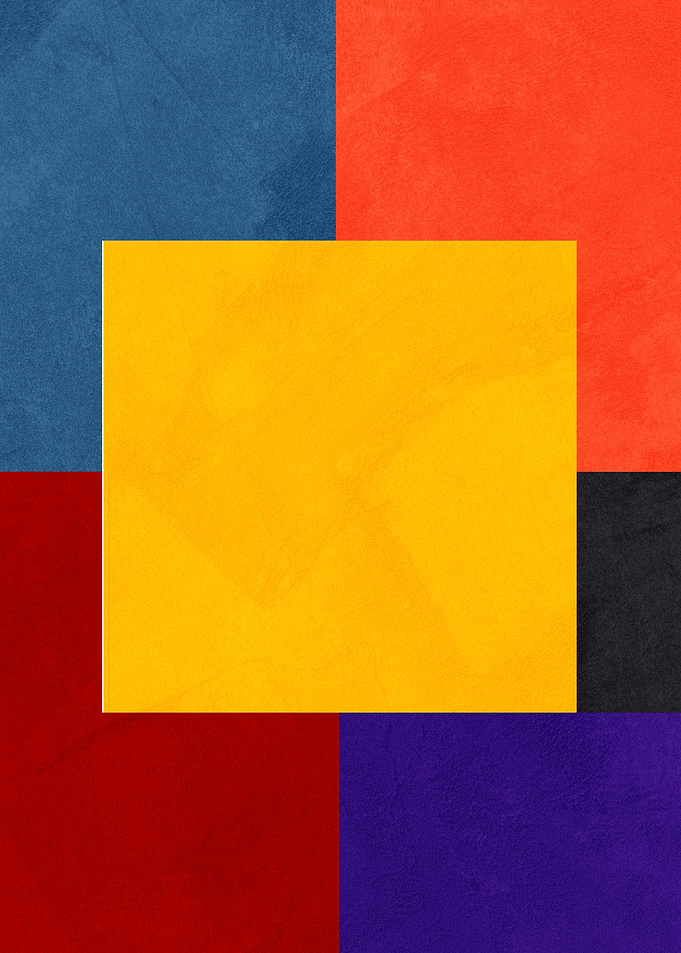 Geometric Color Block Abstract