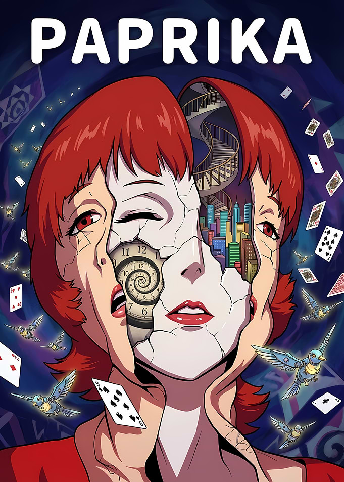 Paprika anime movie poster illustration