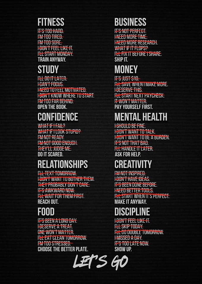 Discipline Over All Excuses