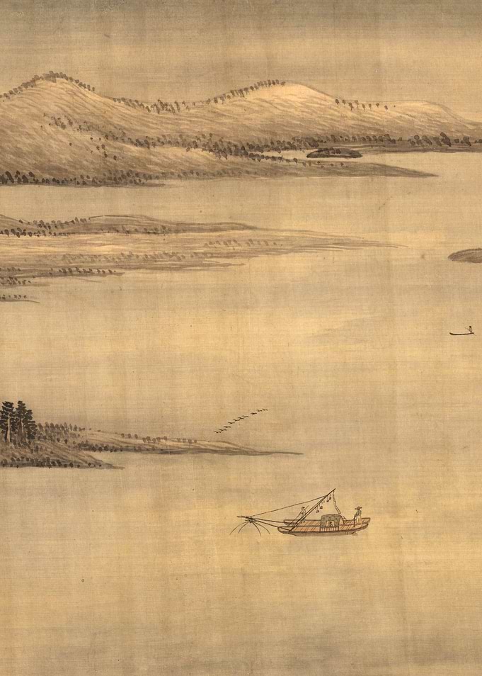 Chinese Lake Landscape Painting Wang Hui