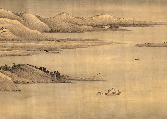 Chinese Lake Landscape Painting Wang Hui