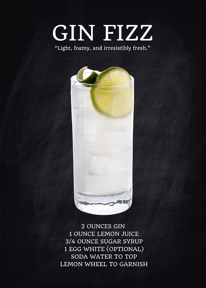 Gin Fizz Cocktail Recipe