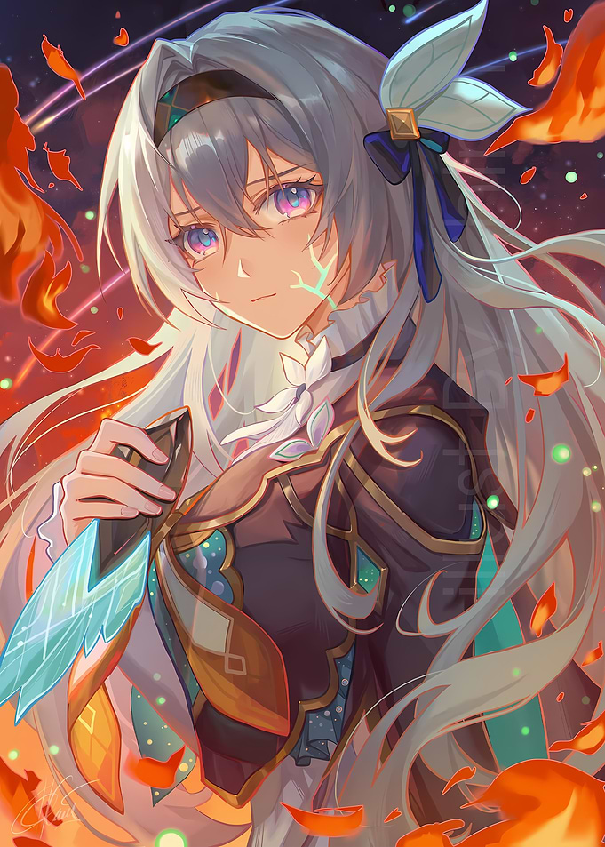 Sword in Fiery Setting