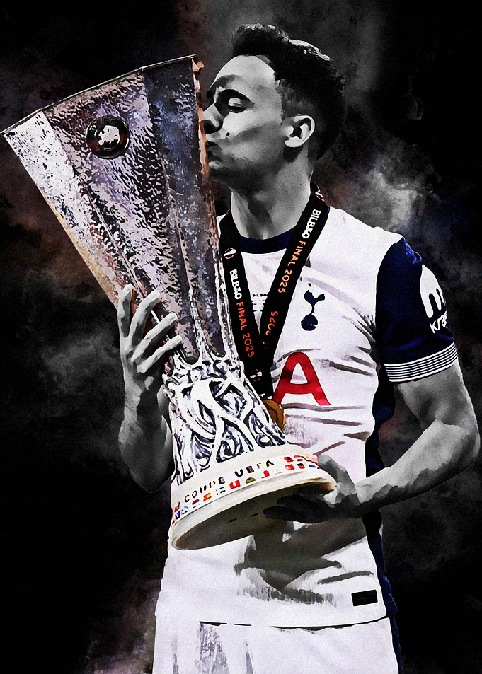 Reguilon Player with Trophy