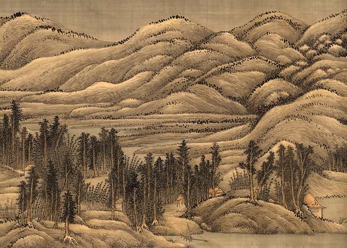 Chinese Mountains Landscape Painting Wang Hui