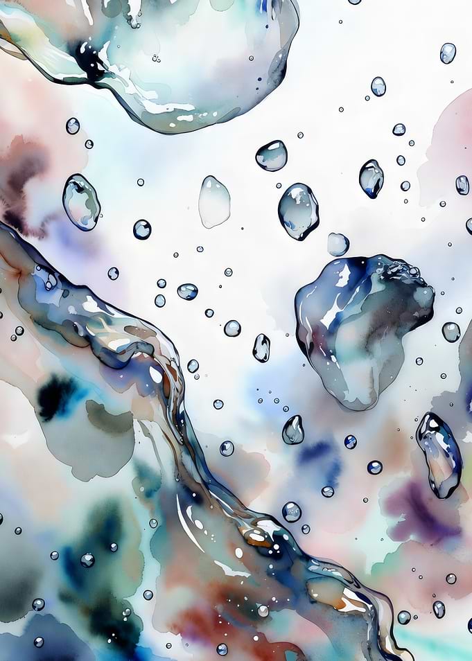 Water Droplets Abstract