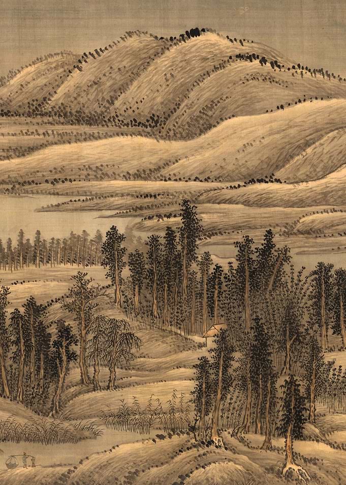 Chinese Mountains Landscape Painting Wang Hui