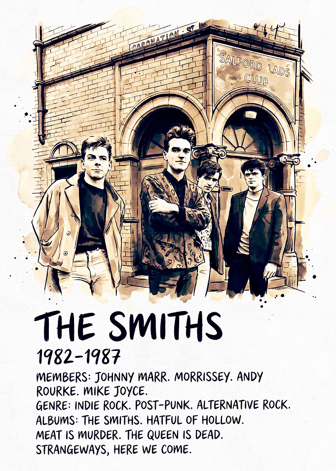 The Smiths Band Illustration