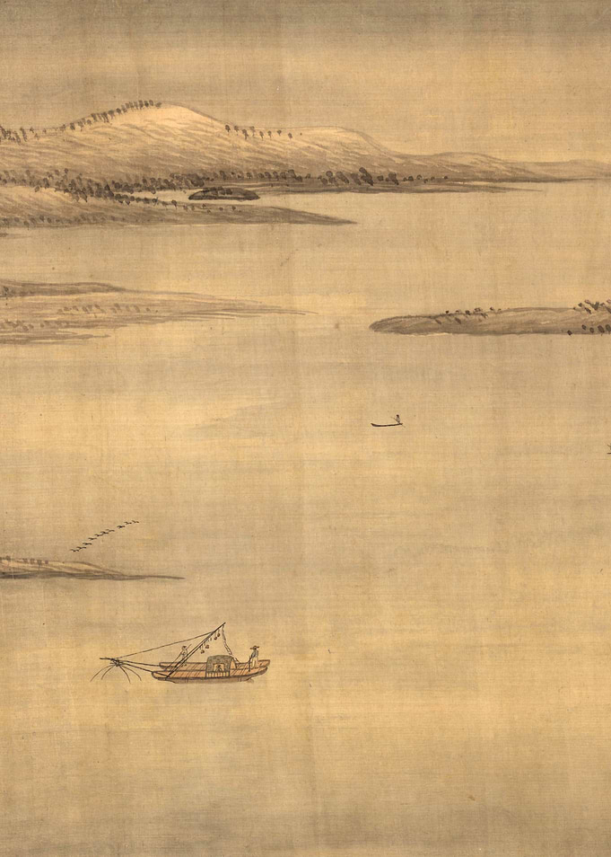 Chinese Lake Landscape Painting Wang Hui