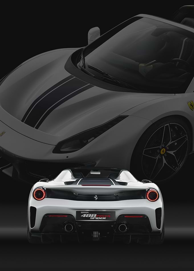 Ferrari 488 Pista Spider Rear View