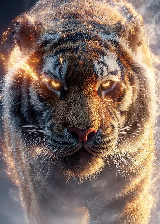 Fiery Tiger Portrait