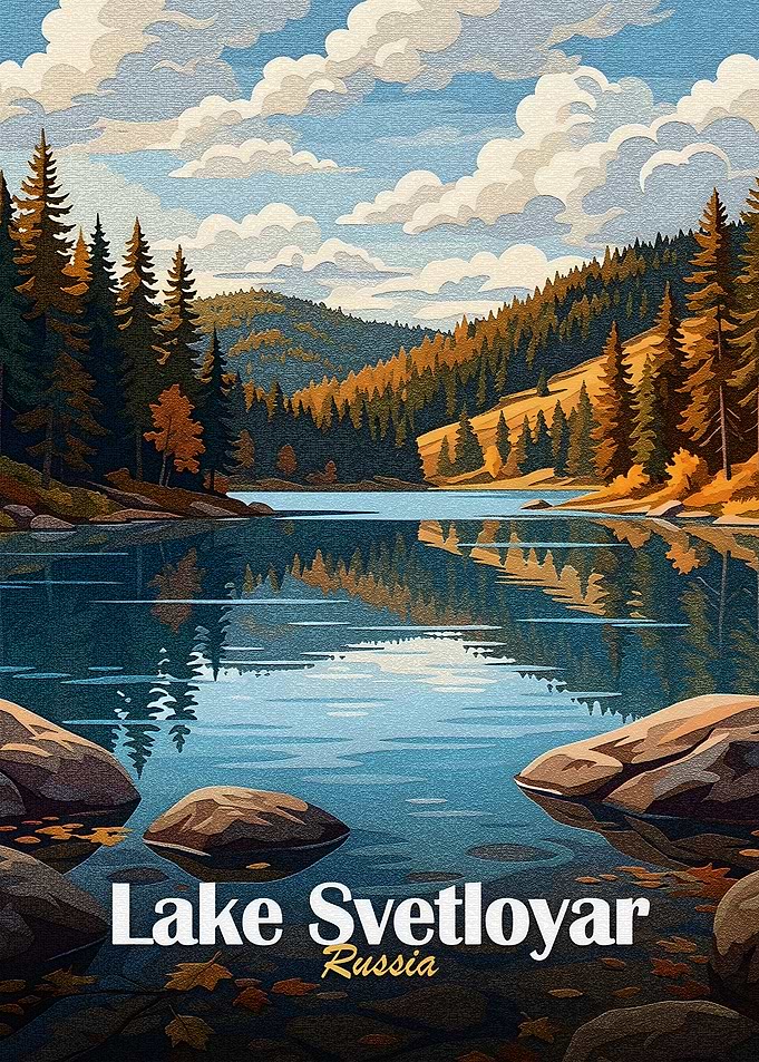 Lake Svetloyar, Russia Landscape