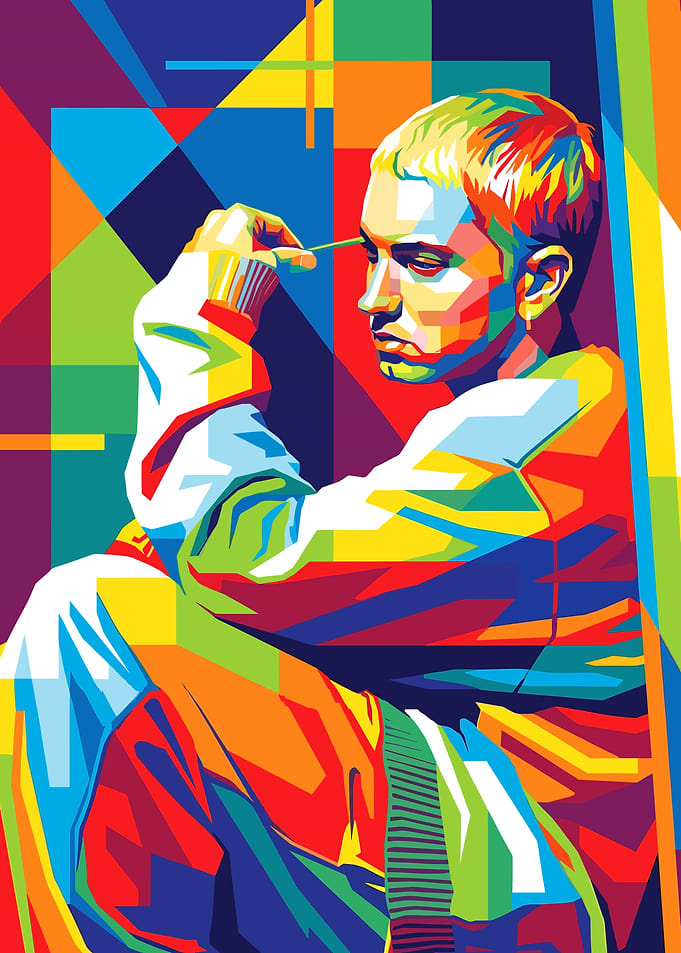 Eminem Colorful Pop Art