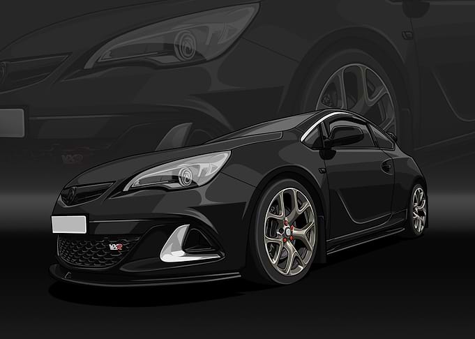 black car poster