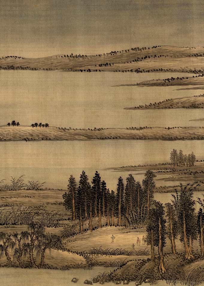 Chinese Lake Landscape Painting Wang Hui