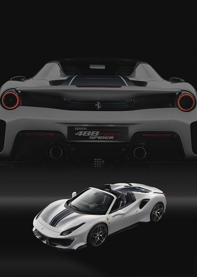 Ferrari 488 Pista Spider: White Elegance