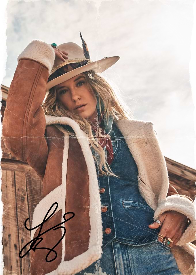 Lainey Wilson in Denim and Suede