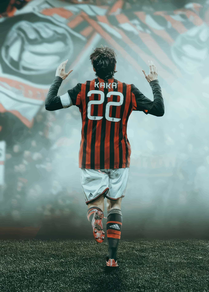 Kaka AC Milan Soccer Celebration