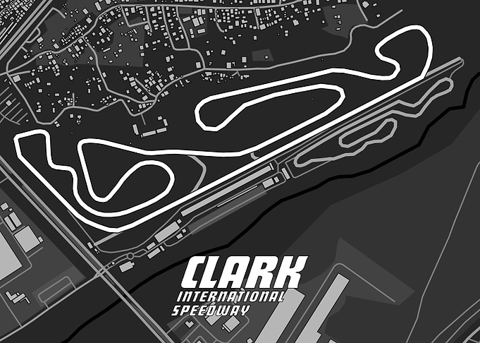 Clark International Speedway Track Map