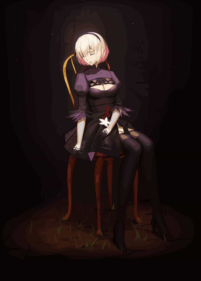 2B from Nier Automata fanart