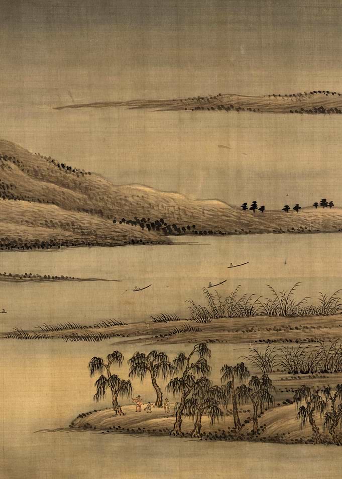 Chinese Lake Landscape Painting Wang Hui