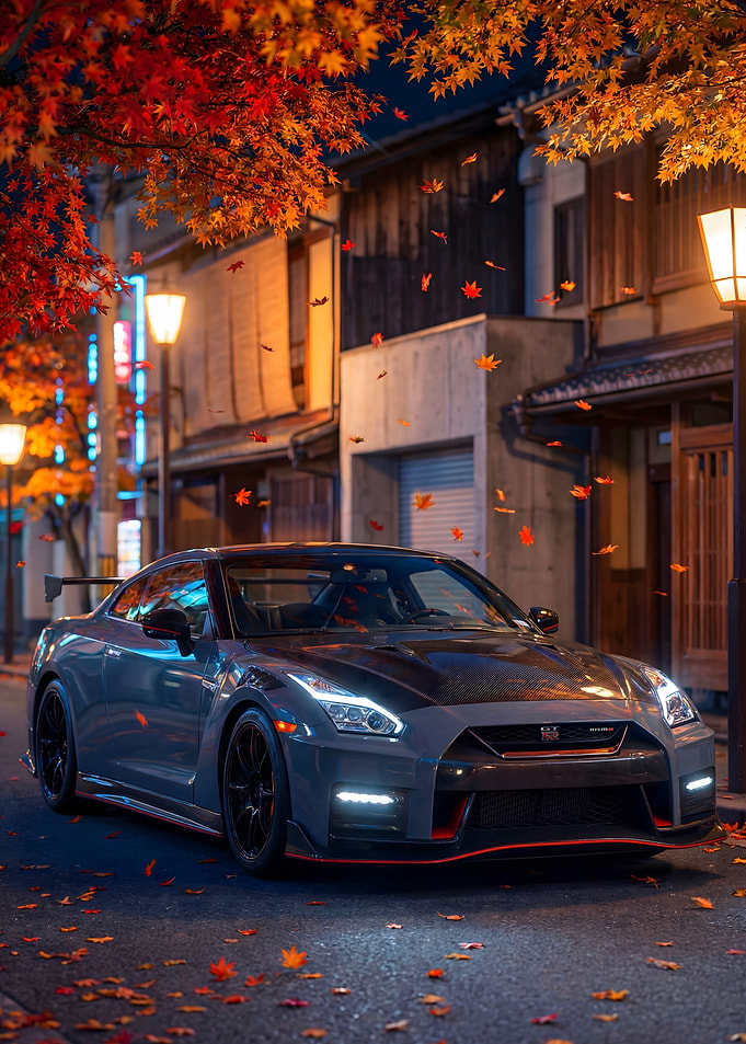 Nissan GT-R Nismo in Autumn Street