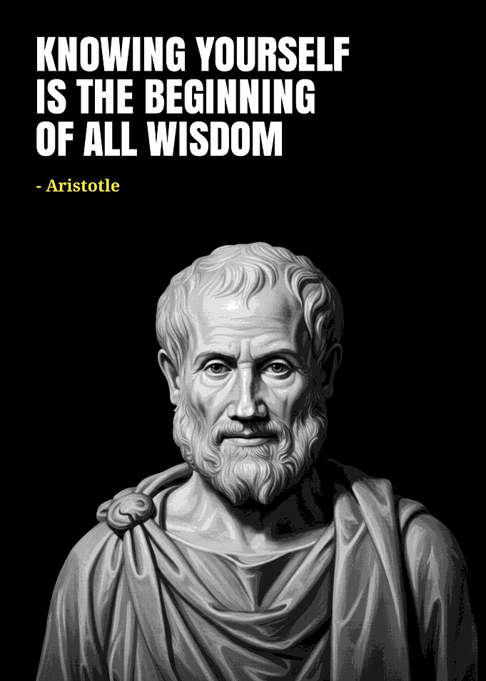 Aristotle Quote: Knowing Yourself is Wisdom