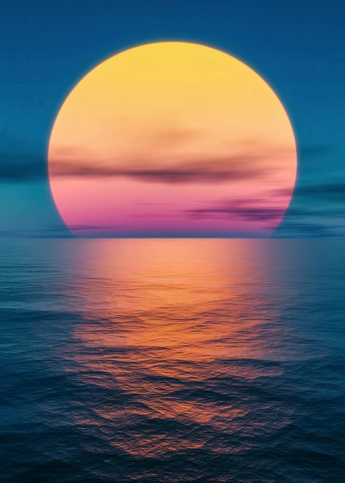 Sunset over the Ocean