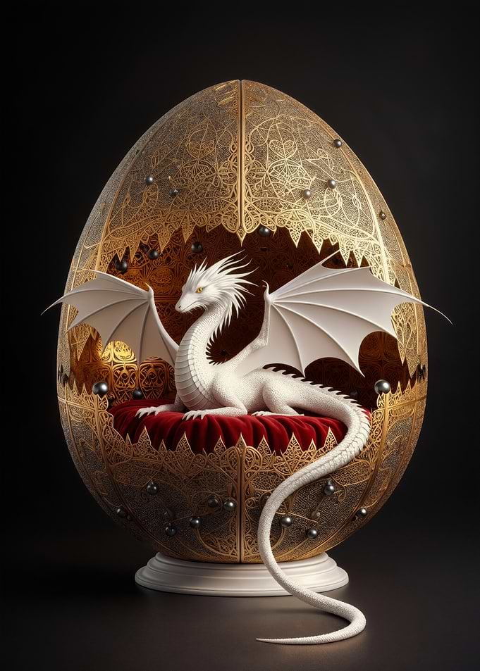Dragon in Golden Egg