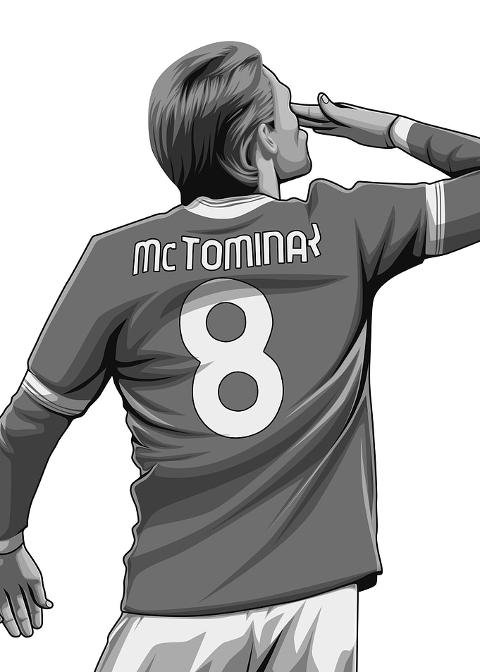 Scott McTominay Black and White Version