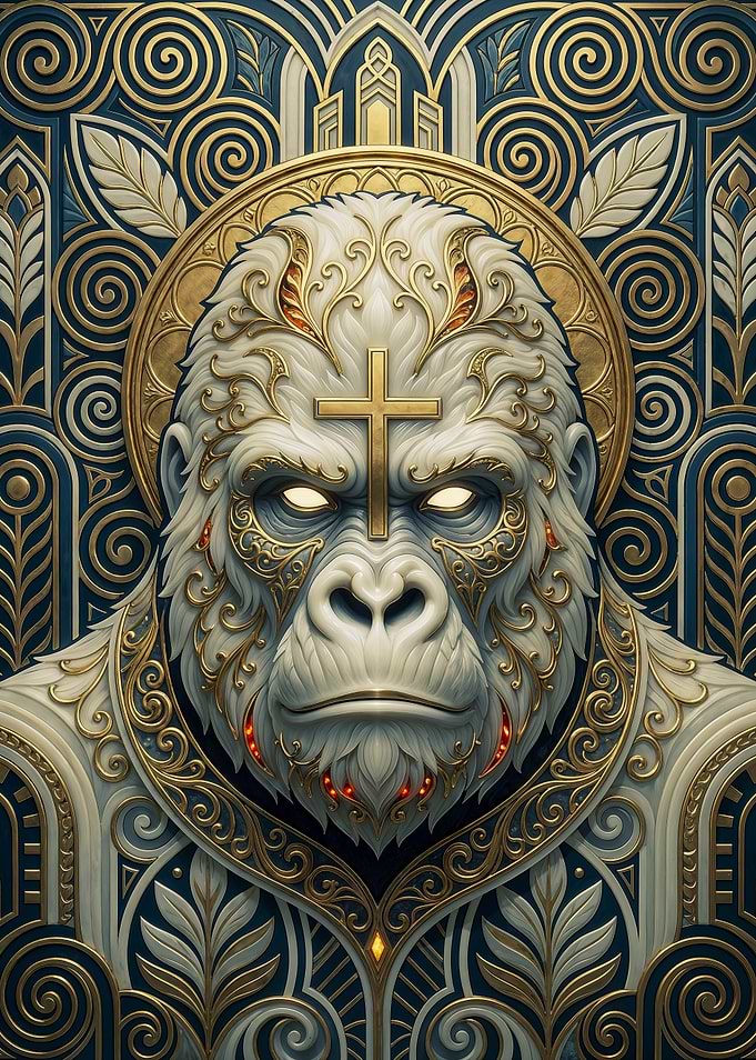 Sacred White Gorilla