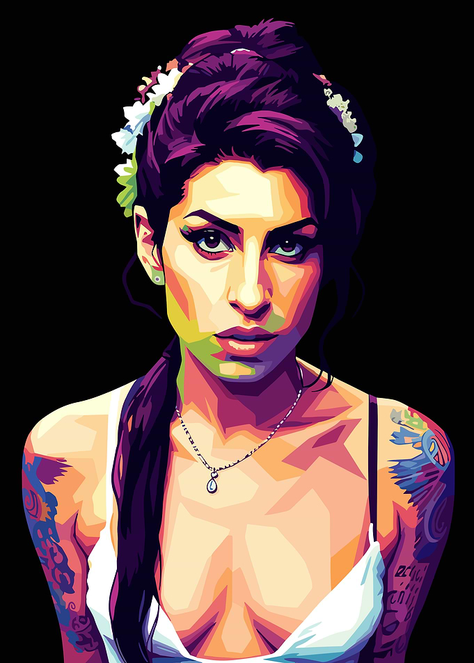 Amy Winehouse Pop Art Portrait