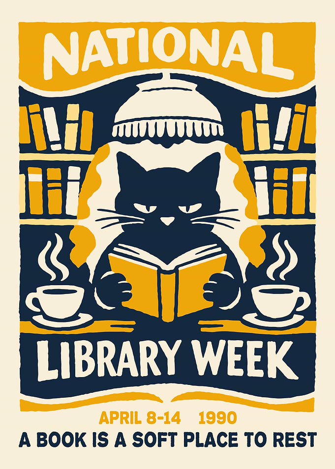 National Library Week 1990 Poster