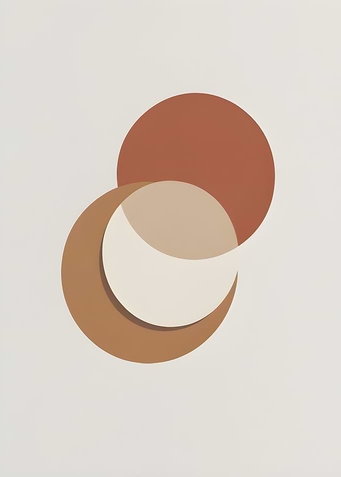 Minimalist Sun and Moon Graphic