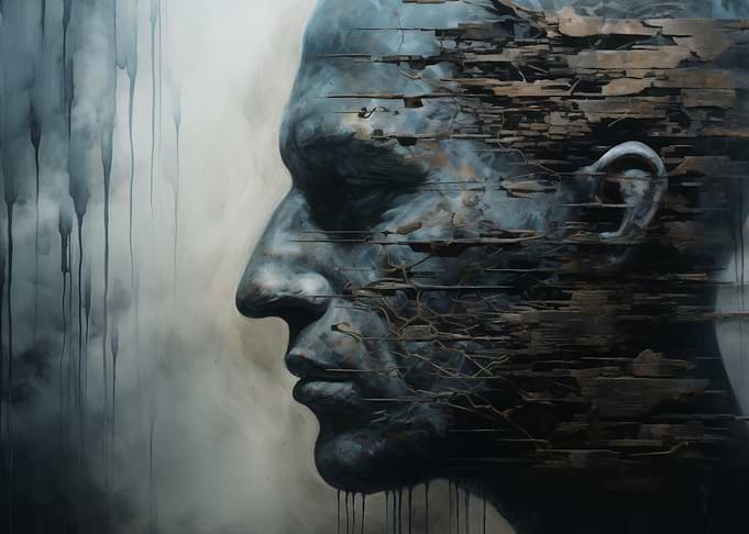 Abstract Face Profile